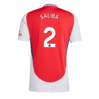 Arsenal William Saliba #2 Domáci futbalový dres 2024-25 Krátky Rukáv